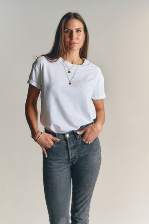 BOYFRIEND TEE IN WHITE - thetstore_clothing