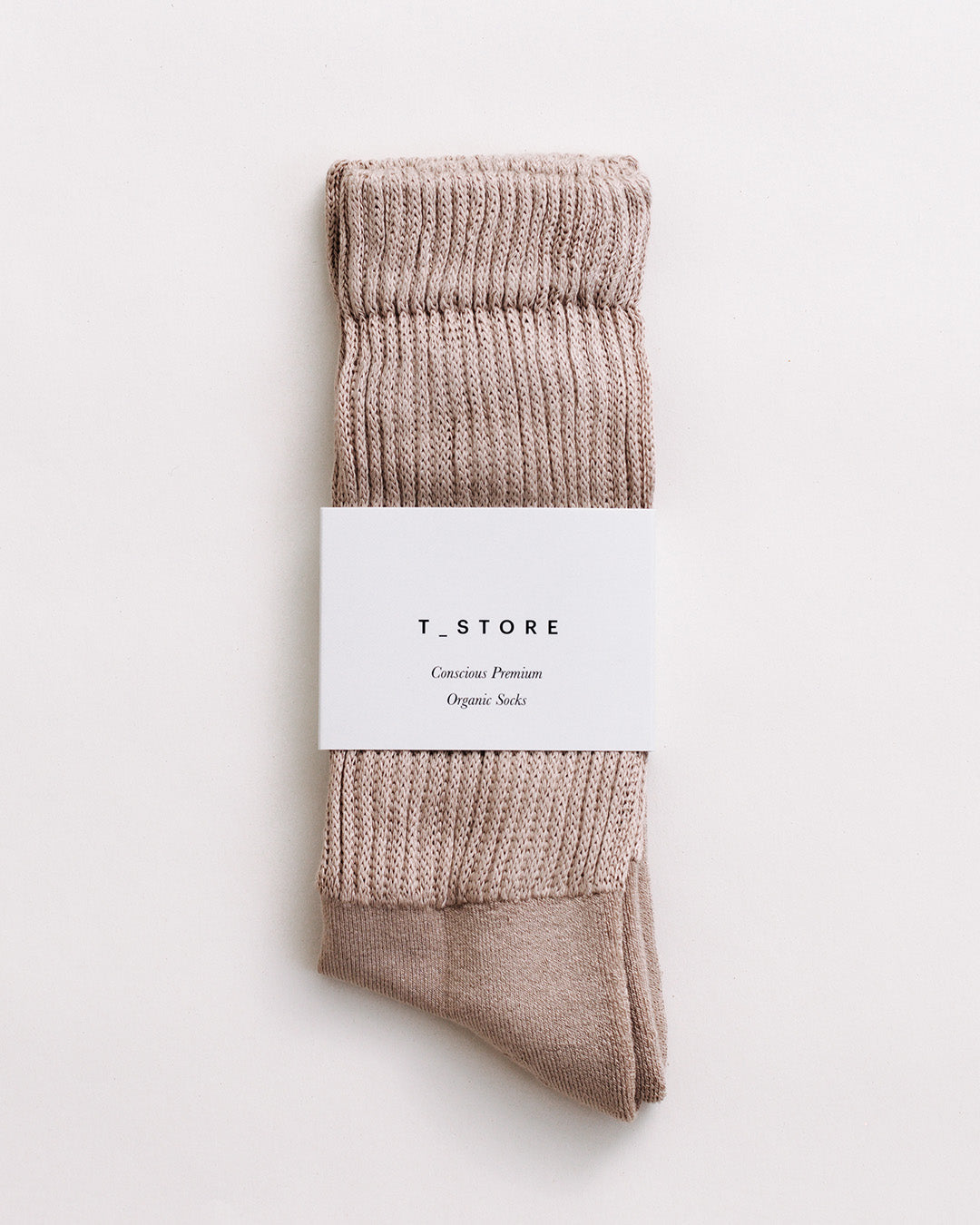 LATTE ORGANIC KNITTED SOCKS