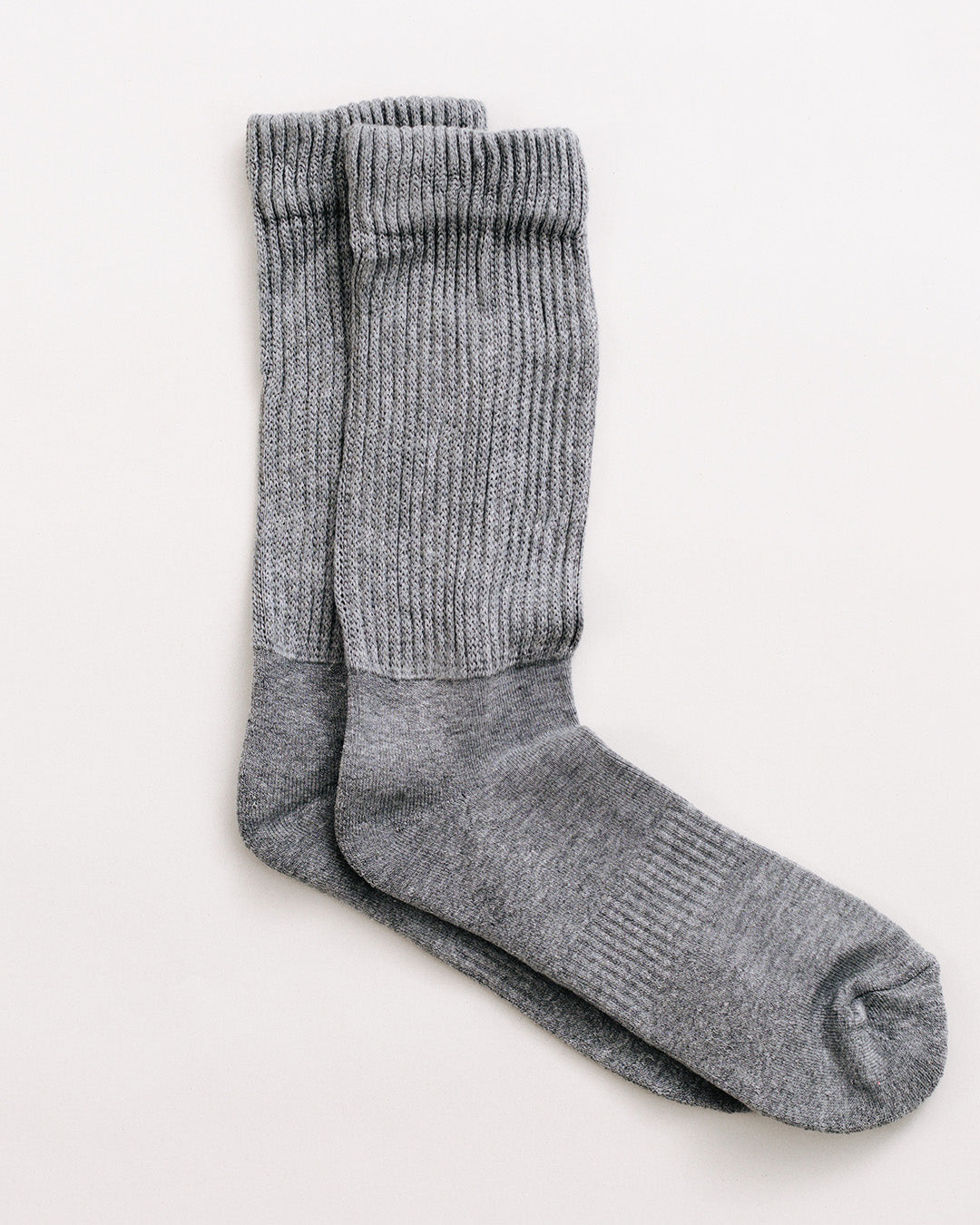 GREY ORGANIC KNITTED SOCKS