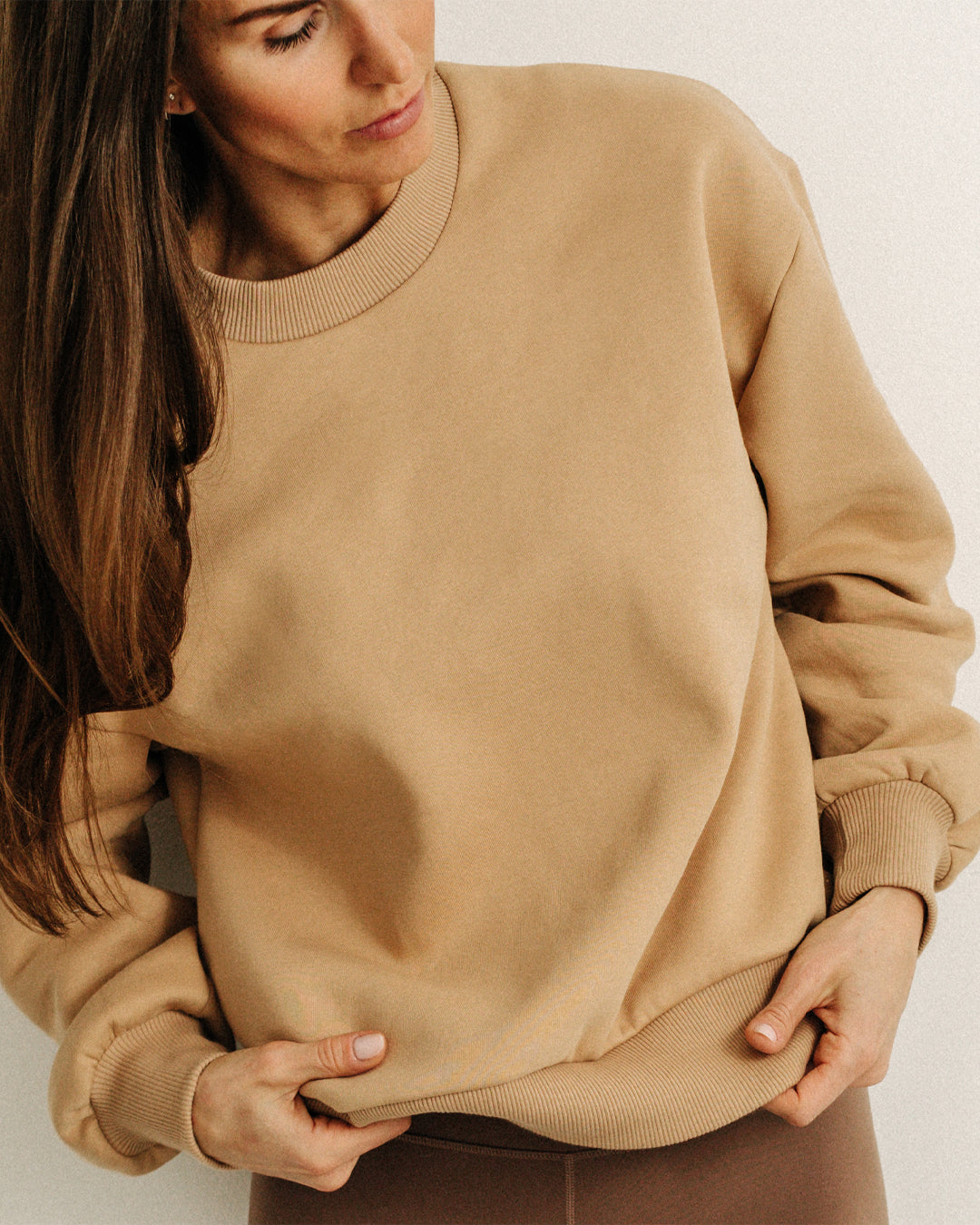 COSY CREW SWEATER  IN DESERT - thetstore_clothing
